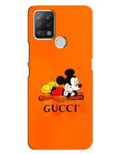 Чохол для TECNO Pova з картинкою «Міккі Маус Gucci — помаранч» Чохол для TECNO Pova з картинкою «Міккі Маус Gucci — помаранч»
