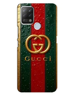 Чохол для TECNO Pova з картинкою «Gucci — фірмова смуга та золото» Чохол для TECNO Pova з картинкою «Gucci — фірмова смуга та золото»
