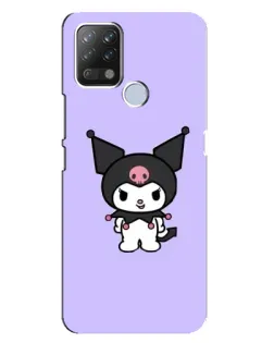 Чехол для TECNO Pova с картинкой «Kuromi — нежный фиолетовый»