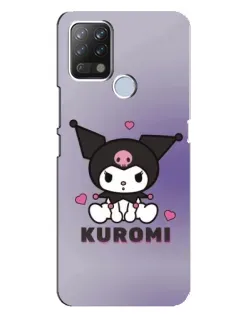 Чехол для TECNO Pova с картинкой «Kuromi — фиолетовый арт»