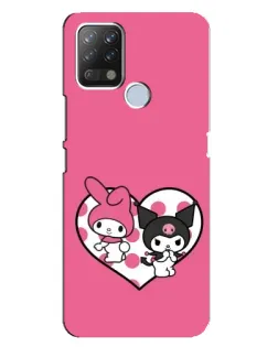 Чехол для TECNO Pova с картинкой «Kuromi и My Melody»