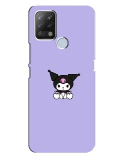 Чехол для TECNO Pova с картинкой «Kuromi — фиолетовый минимализм»