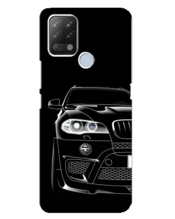 Чехол для TECNO Pova с картинкой «Темный силуэт BMW»