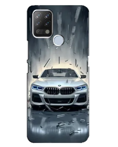Чехол для TECNO Pova с картинкой «BMW в свете фар»