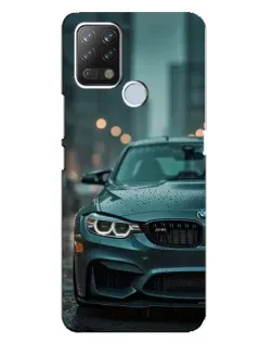 Чехол для TECNO Pova с картинкой «BMW в огнях города»