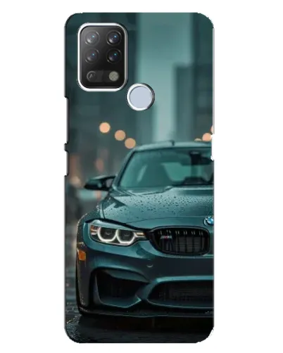 Чехол для TECNO Pova с картинкой «BMW в огнях города»