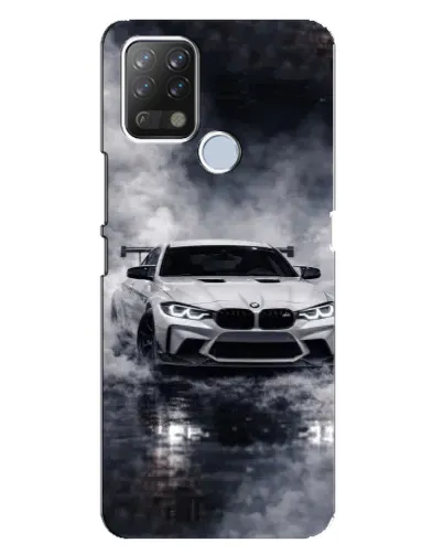 Чехол для TECNO Pova с картинкой «BMW сквозь туман»
