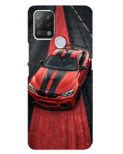 Чехол для TECNO Pova с картинкой «BMW на красной дорожке»