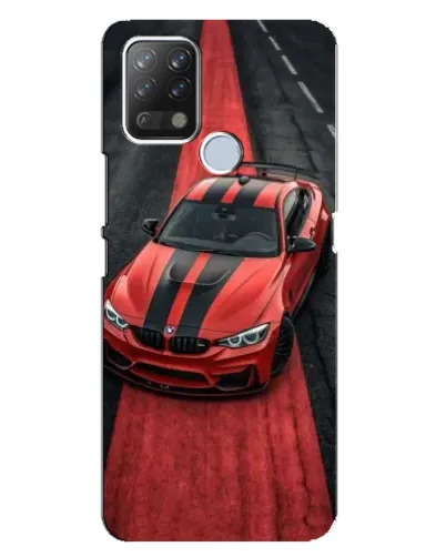Чехол для TECNO Pova с картинкой «BMW на красной дорожке»