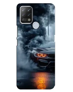 Чехол для TECNO Pova с картинкой «BMW M-Power — абстракция»