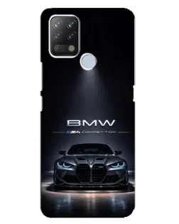 Чехол для TECNO Pova с картинкой «BMW сквозь ночной город»