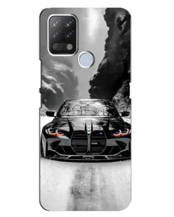 Чехол для TECNO Pova с картинкой «BMW — акварельный дрифт»