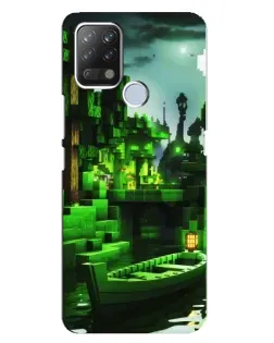 Чохол для TECNO Pova з картинкою «Minecraft лісовий пейзаж»