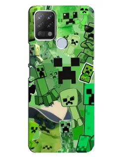 Чохол для TECNO Pova з картинкою «Кріпери Minecraft»