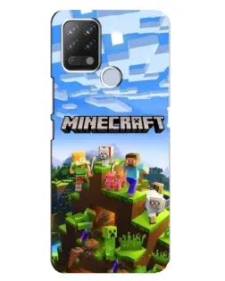 Чохол для TECNO Pova з картинкою «Minecraft класичний світ»