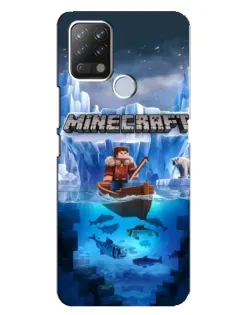 Чохол для TECNO Pova з картинкою «Minecraft льодянийсвіт»