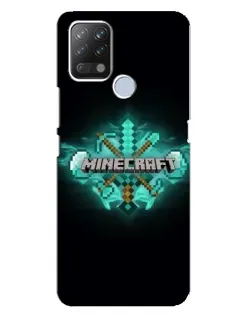 Чохол для TECNO Pova з картинкою «Minecraft Diamond лого»