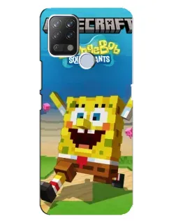 Чохол для TECNO Pova з картинкою «Губка Боб Minecraft» Чохол для TECNO Pova з картинкою «Губка Боб Minecraft»