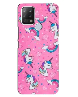 Чехол для TECNO Pova с картинкой «Unicorn паттерн розовый» Чехол для TECNO Pova с картинкой «Unicorn паттерн розовый»