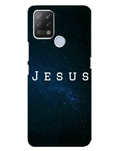 Чехол для TECNO Pova с картинкой «Звездное небо Jesus» Чехол для TECNO Pova с картинкой «Звездное небо Jesus»