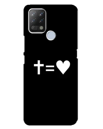 Чехол для TECNO Pova с картинкой «Крест и Сердце» Чехол для TECNO Pova с картинкой «Крест и Сердце»