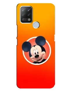 Чехол для TECNO Pova с картинкой «Mickey в круге»