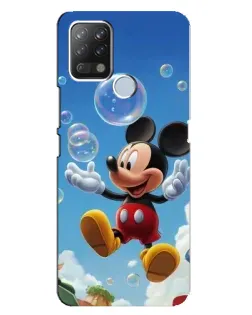 Чехол для TECNO Pova с картинкой «Mickey и мыльные пузыри» Чехол для TECNO Pova с картинкой «Mickey и мыльные пузыри»