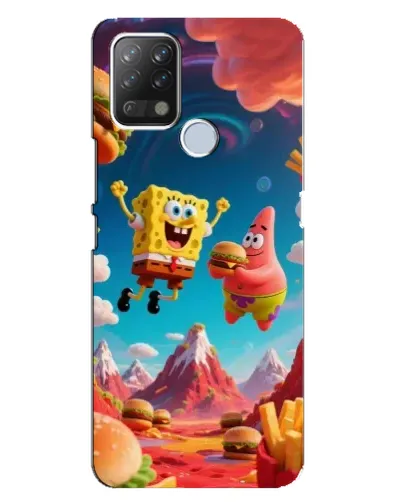Чехол для TECNO Pova с картинкой «Космический фастфуд»