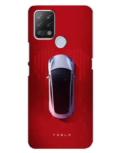Чехол для TECNO Pova с картинкой «Tesla Top View»