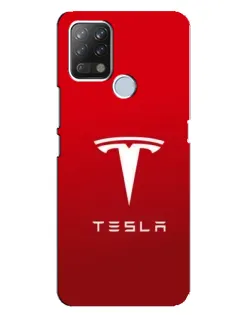 Чехол для TECNO Pova с картинкой «Tesla Red Classic»