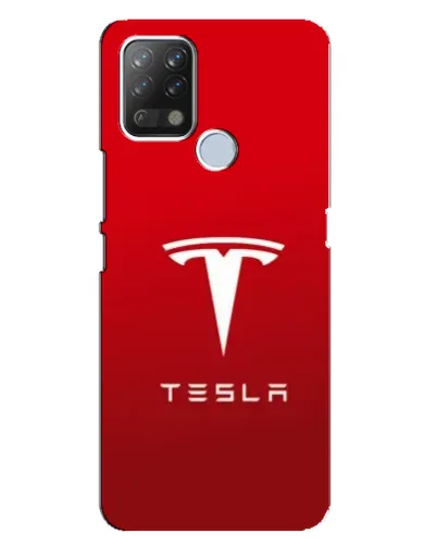 Чехол для TECNO Pova с картинкой «Tesla Red Classic»