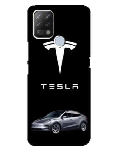 Чехол для TECNO Pova с картинкой «Tesla Model Y»