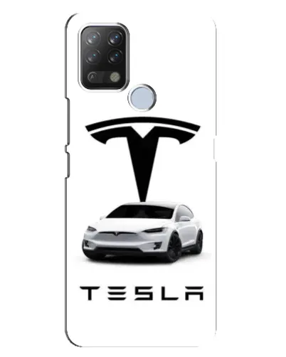 Чехол для TECNO Pova с картинкой «Tesla White Style»