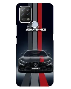 Чехол для TECNO Pova с картинкой «Mercedes — белый карбон» Чехол для TECNO Pova с картинкой «Mercedes — белый карбон»