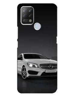 Чехол для TECNO Pova с картинкой «Mercedes AMG GT Silver»
