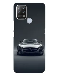 Чехол для TECNO Pova с картинкой «Mercedes на черном»