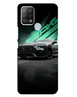 Чехол для TECNO Pova с картинкой «Темный Mercedes AMG»