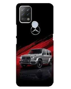 Чехол для TECNO Pova с картинкой «Mercedes G-Class красный»