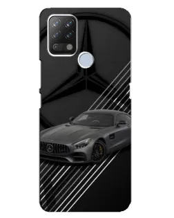 Чехол для TECNO Pova с картинкой «Mercedes AMG — графика»