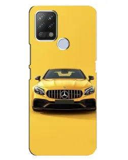 Чехол для TECNO Pova с картинкой «Желтый Mercedes GT»