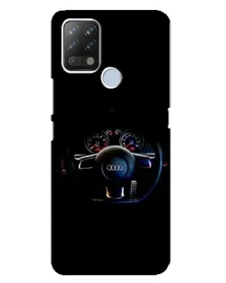 Чехол для TECNO Pova с картинкой «Салон Audi — руль» Чехол для TECNO Pova с картинкой «Салон Audi — руль»