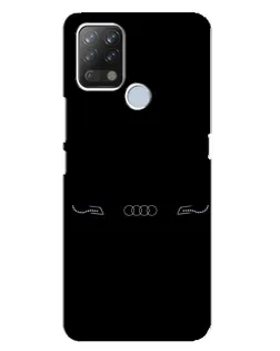Чехол для TECNO Pova с картинкой «Audi — световой подпись»