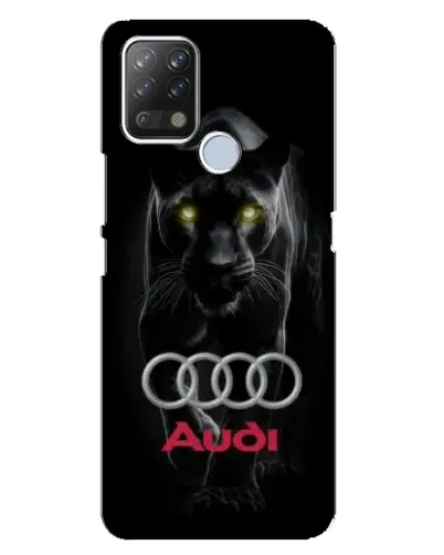 Чехол для TECNO Pova с картинкой «Пантера и Audi»