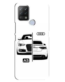Чехол для TECNO Pova с картинкой «Audi — контрастный дизайн»