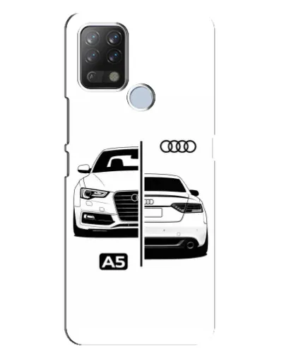 Чехол для TECNO Pova с картинкой «Audi — контрастный дизайн»