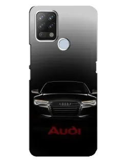 Чехол для TECNO Pova с картинкой «Audi — градиентный контур»
