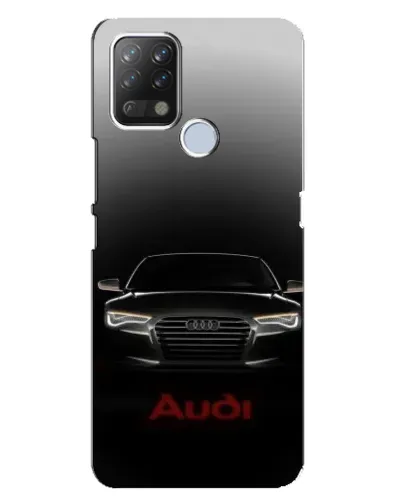 Чехол для TECNO Pova с картинкой «Audi — градиентный контур»