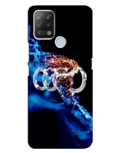 Чехол для TECNO Pova с картинкой «Энергия лого Audi»