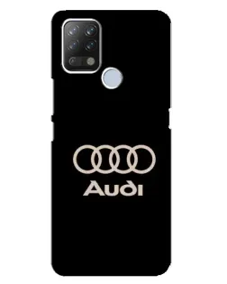 Чехол для TECNO Pova с картинкой «Audi — золотой логотип»