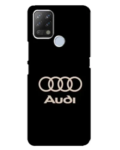 Чехол для TECNO Pova с картинкой «Audi — золотой логотип»